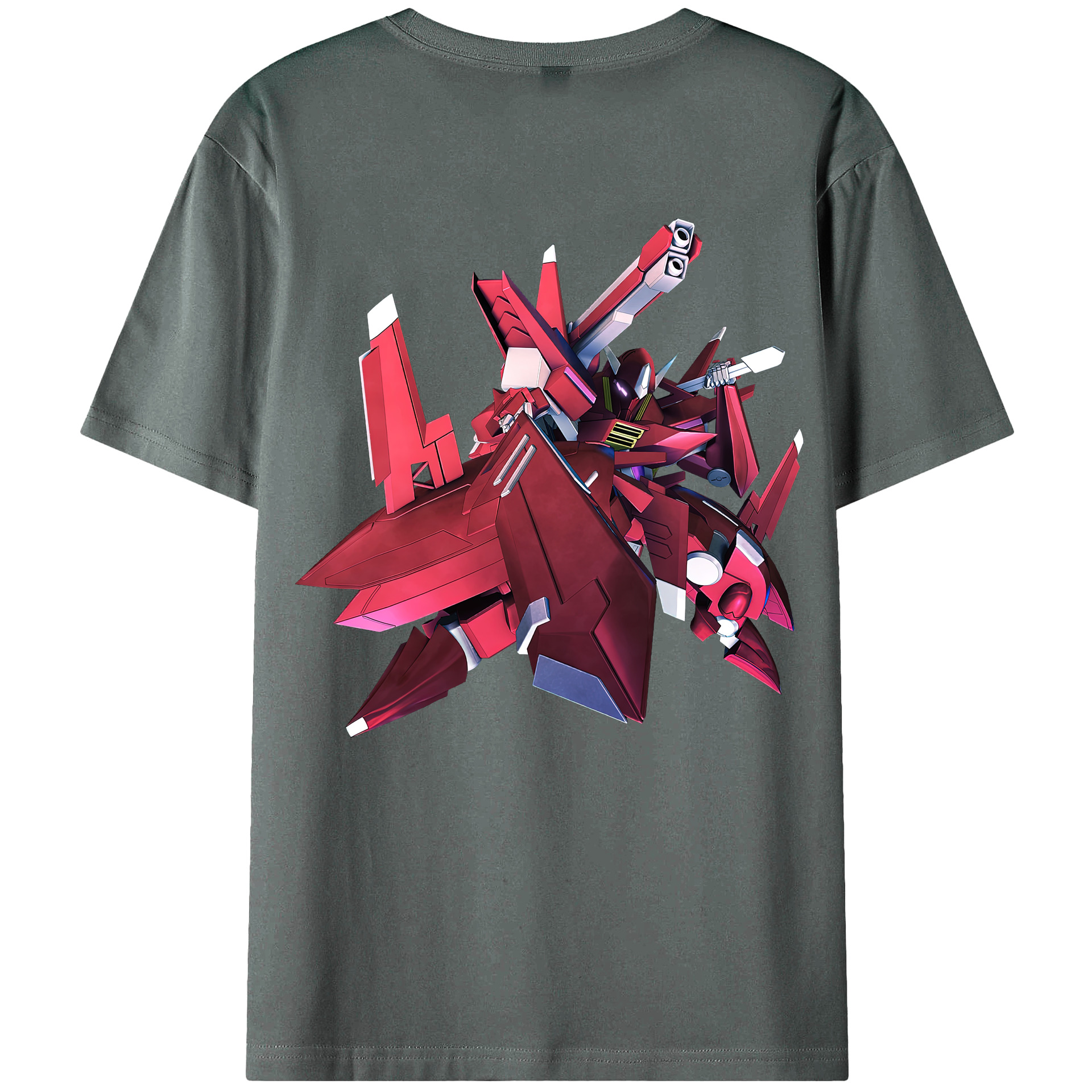 （画像用） 機動戦士ガンダム Mobile Suit Gundam 綿100％ メンズ半袖Tシャツ（バックプリント） 通気性